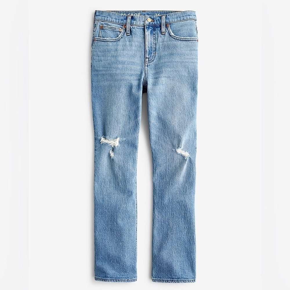 J. CREW 9” Demi-boot Crop Jean in Rocky Shore sz 27